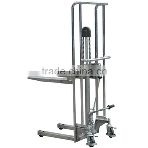 Hydraulic Foot Pump Type Stainless Steel Forklift Stacker thumbnail-1