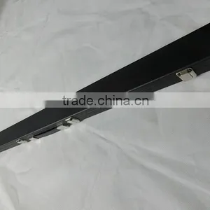 Luxury 3/4 BLACK Leather Snooker Pool Cue Case. thumbnail-2