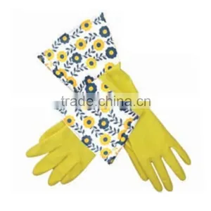 Medium Size Yellow Silicone Kitchen Gloves thumbnail-1