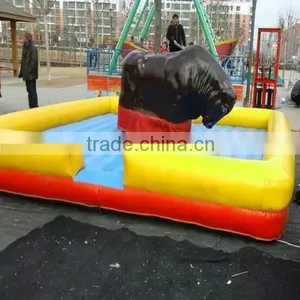 Thrilling Inflatable Bungee Bull Riding Machine thumbnail-6