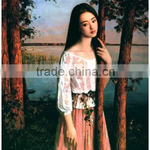 Chinese Woman Oil Painting thumbnail-1