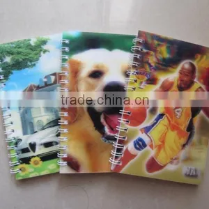 3D PET Lenticular Cover Spiral Pocket Notebook thumbnail-2