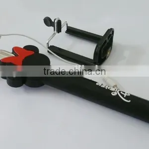 2015 Fashion Mini Foldable Monopod,Cable Take Pole Selfie Stick,Monopod Selfie-stick in Promotion! thumbnail-3