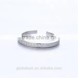 Bali Wedding Ring Crystal Diamonds Engraved Love Custom Wholesale Rings for Engagement Girls thumbnail-3