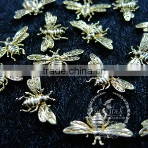 9*15mm Gold Plated Brass Tiny Bee Bug DIY Pendant Charm Jewelry Findings Supplies 1850257 thumbnail-3