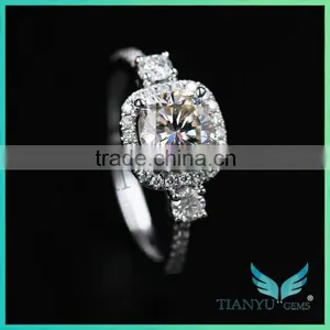 Custom Moissanite Jewelry Cheap Best Forever Brilliant Moissanite Youtube Moissanite 4 Carat Moissanite Ring thumbnail-2