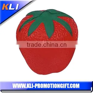 Soft PU Anti-stress Strawberry Shaped PU Foam Stress Strawberry Ball thumbnail-1