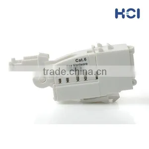 Network Solution Category 6A 90Degree UTP RJ45 Modular Keystone Jack With Dust Door thumbnail-2