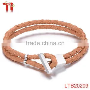 Stainless Steel Geniune Leather Bracelet Pokemon go Bracelet thumbnail-1