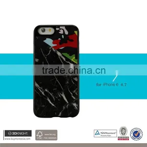 Black Marble Case Custom TPU Phone Case for IPhone 6 6s 6 Plus 6s Plus, Multicolor Real Marble OEM Phone Case thumbnail-2