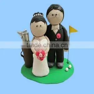 Mini Golf Fan Wedding Cake Decoration thumbnail-1