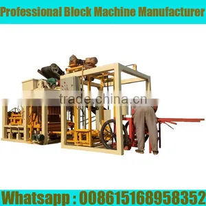 QT4-25 Semi Automatic Hollow Block Machine for Zambia thumbnail-1