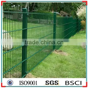 Powder Coated Double Wire Fence, Commercial Metal Fence Panels thumbnail-2