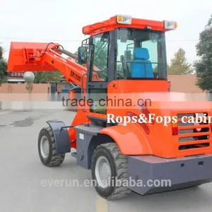 Everun Telescopic Wheel Loader ER1500 With Pallet Forks,Snow Bucket thumbnail-5