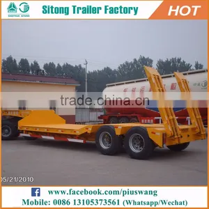 Low Bed Trailer Specification For Construction Machinery High Quality Lowbed Trailers thumbnail-3