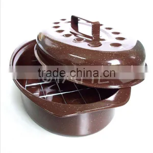 Chocolate Chicken Roaster Enamel Roaster thumbnail-1