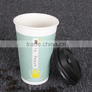 China Wholesale Custom Printing 10 oz Disposable Paper Cups With Lid Single Wall thumbnail-2