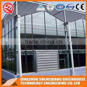 Large Glass Agricultural Greenhouses Indoor Glass Greenhouse Used thumbnail-4