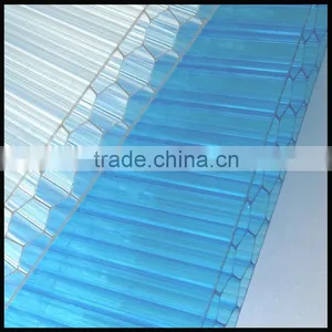 10-16mm Honeycomb Polycarbonate Sheet Construction Material UV Protection thumbnail-1