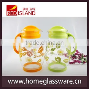 2L Glass Water Pot With Plastic Handle thumbnail-1