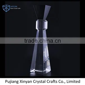 New Coming Different Types Clear Glass Circle Crystal Trophy on Sale thumbnail-1