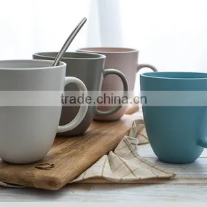 500ml Matte Ceramic Mug With Handle thumbnail-1