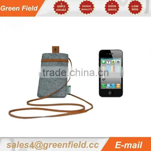 New Design Cell Phone Neck Pouch Felt Pouch for Mobile Phone thumbnail-1