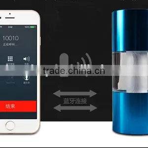New Arrival Creative Bluetooth Loudspeaker Box With Led Light, Crystal Columniform Plug In-card Voice Box thumbnail-3