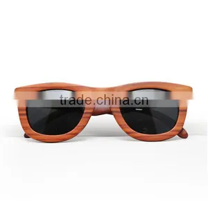 2017 Fashion Rosewood OEM Sunglasses Summer Design With Logo Printed thumbnail-1