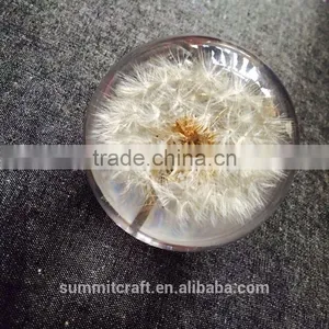 Custom Shape Artificial Dandelion Acrylic Paperweight thumbnail-1