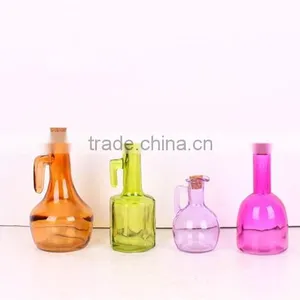 Decorative Colored Glass Wine Bottle thumbnail-4