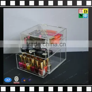 2016 Manufacturer Customize 3/4/5/6 Drawer Acrylic Makeup Organizer Wholesale thumbnail-6