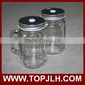 430 ml Creative Juice Drinking Mug Glass Mason Jar thumbnail-2