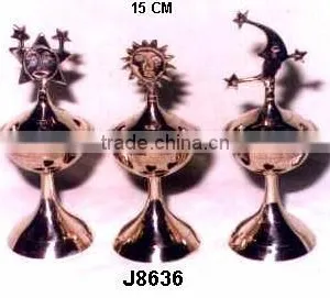 Mirror Polished Brass Incense Holder for Incense Sticks thumbnail-1