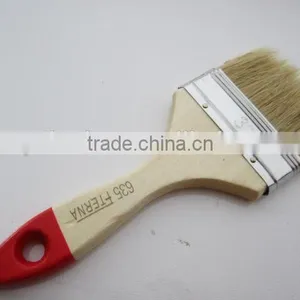 2" Bristle Paint Brush Wooden Handle thumbnail-2