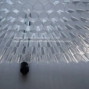 Transparent Waterproof Light Weight Stiffness Strength PC Honeycomb Core thumbnail-3