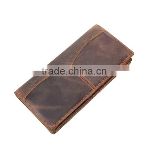Men's Soft Simple Style Cowhide Leather Wallet thumbnail-1