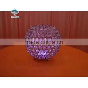 Fashionable Design Round Purple Wedding Crystal Candelabra on Sale thumbnail-1