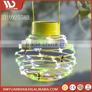 Outdoor Butterfly Solar Garden Hanging Led Lantern Light thumbnail-3