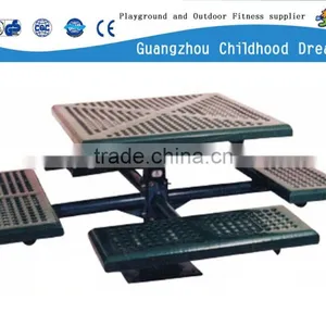 (HD-19509)Picnic Table and Bench by Powdered Metal thumbnail-3