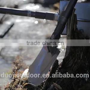 Top Brand Multi-function Outdoor Sport Tools With Shovel Knife Hoe Digger Flashlight thumbnail-2