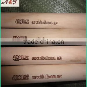Hot Stamping Logo Natural Wooden Broom Handle thumbnail-3
