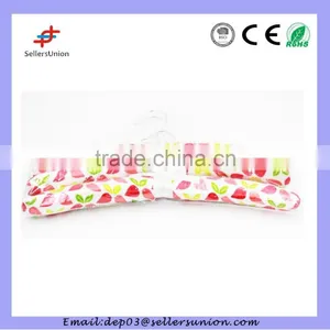 5# 3pcs Satin Clothes Hanger in PVC Bag thumbnail-1