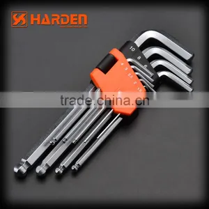 Professional 9PCS Long Ball Point Hex Key Wrench thumbnail-1