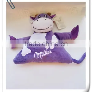 China Supplier Animal Head Cushion/plush Cow Toy Cushion/purple Cushion thumbnail-2