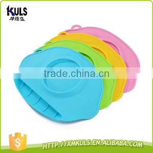 Silicone Placemat Dinner Plate Non-Slips Silicone Cartoon Cute Dinnerware Baby Kids Dinner Plate thumbnail-1
