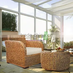 Sofa Chair For Lounge Room, Water Hyacinth Material thumbnail-1
