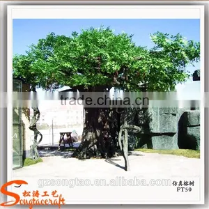 Factory Sale Artificial Banyan Tree of Ficus Tree With Green Ficus Leaf Tree Artificial Plants of Leaves thumbnail-6
