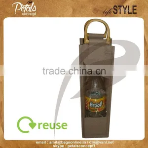 Japanese Wine Bag Made From Coated Nylon Fabric - Semi Water Proof thumbnail-1