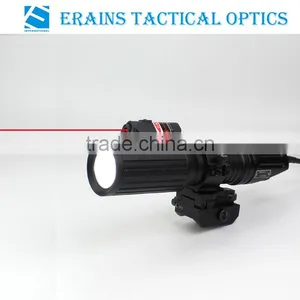 Tactical Professional Hunting 1000 Lumens CREE T6 LED Flashlight With Strobe Light Attached With Red Laser Sight thumbnail-1
